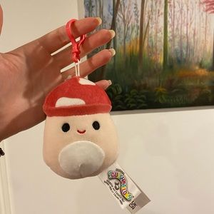 3.5” Original Release Clip On Malcolm the Mushroom Squishmallow Brand New W Tags